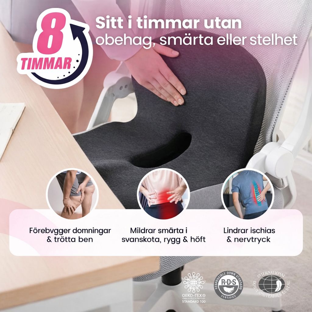 Nordkomfort™ Ortopedisk Sittkudde